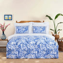 KARACA HOME BELLANCE Parure de lit 100% coton 2 personnes bleu - Bella Home