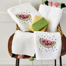 KARACA HOME WATERMELON Lot de 4 serviettes brodées - KARPUZ 4 Parça Nakışlı Havlu Seti