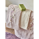 KARACA HOME LUCY Set de bain lilas avec broderie en 3D