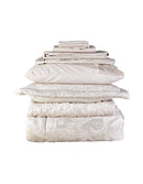 KARACA HOME VALERIA Linge de lit complet 10 pièces avec couvre-lit doré - Royal Gold 10 Parça Çeyiz Seti
