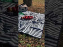 Panier pique-nique en osier naturel et écologique "Marine" - 4 personnes