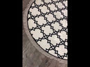 BELLA TAPIS ZINCIR Blanc et Noir Tapis lavable antidérapant et antibactérien